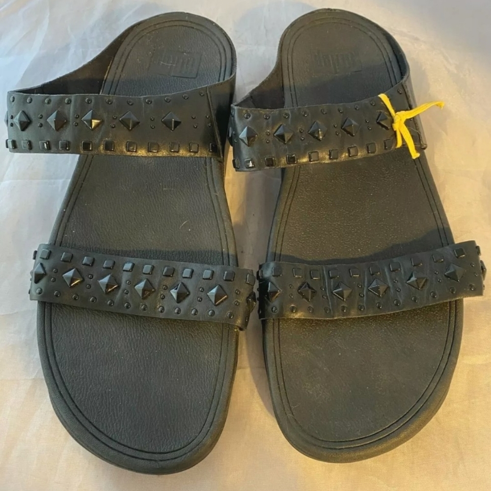 NWOT FitFlop Biker Chic Slide Sandals